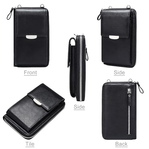 KUKOO Small Crossbody Bag Cell Phone Purse Wallet with Credit Card Slots for Women3