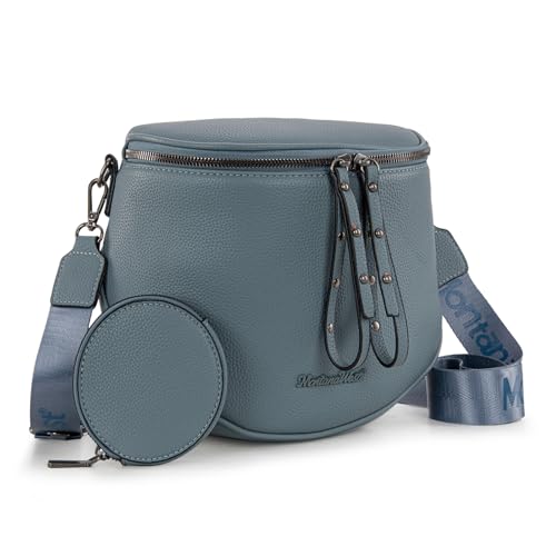 Image of Montana West Crossbody Bag for Women, Large Bum Bag Purse Soft Vegan Leather Travel Fanny Pack with Coin Purse