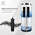 AquaEasy Lite Stainless Steel Gravity Water Filter System (2.25 Gallon) with 2X Activated Carbon Filter, (Glossy) Countertop Water Filtration System