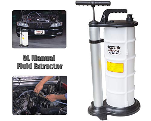 Autojack - Bomba de extracción de Gasolina, de vacío, para Coche, Combustible y Gasolina, 9 L, Manual (Idioma español no garantizado)