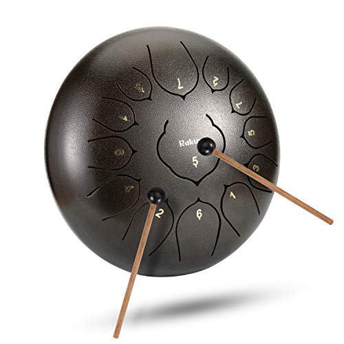 12 Inch 13 Note Steel Tongue Drum Percussion Instrument Lotus Hand Pan Drum