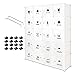 Meerveil Armoire Penderie Portable, Étagère de Rangement, Cubes de Stockage Modulaire en Plastique en métal Stable, Assemblage Facile pour Vêtements, Accessoires, Jouets (Blanc, 20 Cubes)