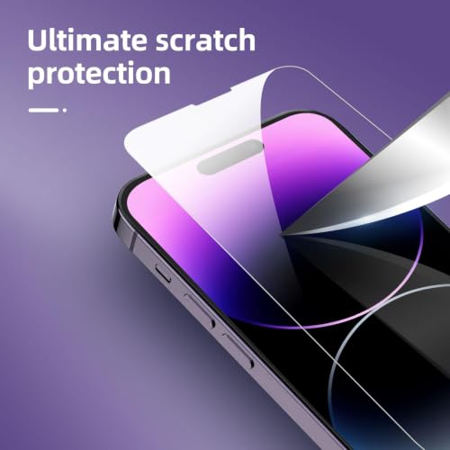 Image of NEW'C for iPhone 14 Pro Max Screen Protector + Camera Lens Protector