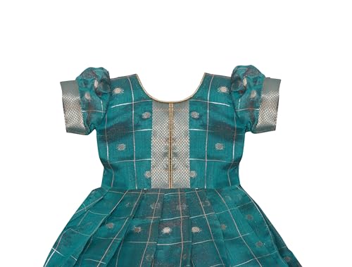 Image of PW PLATYPUS WORLD Baby Girls Ethnic Frock Dress for Kids| Traditional Festive Birthday Outfit | Baby Girls Lehenga Choli