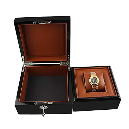 Holz Uhrenbox Schmuckschatulle Geschenkbox Uhr Zeigt Klavierlack Aufbewahrungsbox