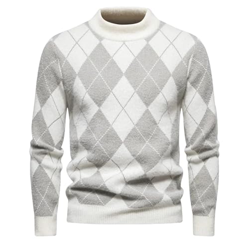 Men's Imitation Mink Sweater Soft and Comfortable Warm Knit Sweater Pullover Tops