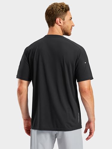 Pudolla Men's Workout Running T-Shirts Lightweight Quick Dry Athletic Gym Shirts for Men Short Sleeve Sport Tee Tops2