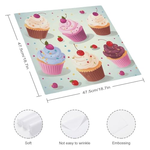 Servilletas de Tela Cloth Napkins 18.7 x 18.7 in 4 Piezas miniatura 2