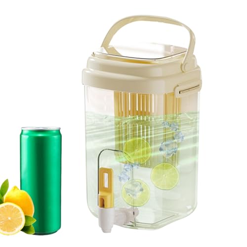Sirseon Dispensador de bebidas al aire libre, dispensador de bebidas con grifo | Dispensador de bebidas al aire libre con grifo - Recipiente de gran capacidad para jugos y limonada,