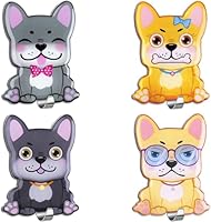 MORCART 4 Stück haken für kinderhandtuch Handtuchhaken Edelstahl Wandhaken für Küche Badezimmer Wohnzimmer zum Aufhängen an Handtuchhaltern (Hund)