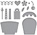 Spellbinders Etched Dies PRTY CUPCK, Metal