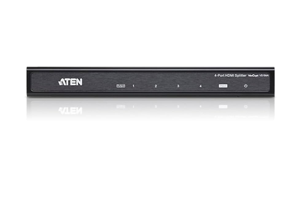 ATEN VS184A 4K対応 HDMI 4分配器 スプリッター HDMI 4分配器（4K対応） - VS184A, ATEN ビデオ分配器/ビデオ
