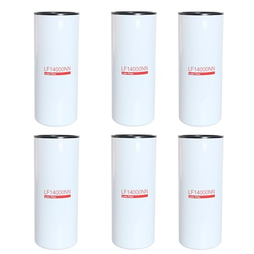 JAVOUKA 6 Pack LF14000NN Oil/Lube Filter Compatible with Cummins ISX ISM QSX QSM QST X15 M11 Diesel Engines Replace OE# 4367100 LF9080 P559000 LF9001 BD7154 57746XD 600-211-1340