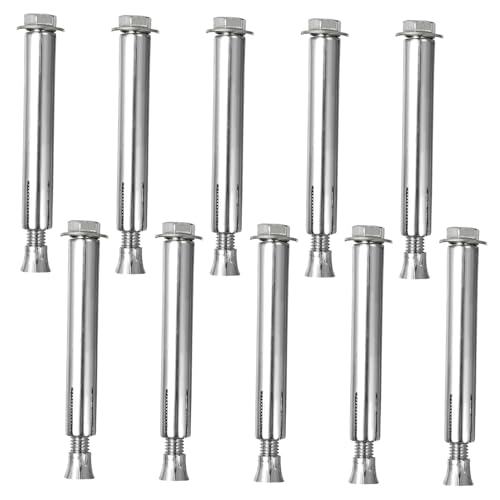 LIFKOME Driveway Speed Bumps Expansion Bolts 10pcs Asphalt Anchor Screws Bolt for Speed Bumps Heavy Duty