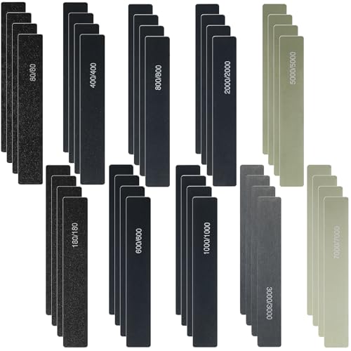 Honoson 40 Pcs Sanding Sticks Sandpaper for Modeling, Mold