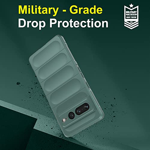 Image of Amazon Brand - Solimo Mobile Cover for Google Pixel 7 Pro 5G (Silicone DarkGreen)