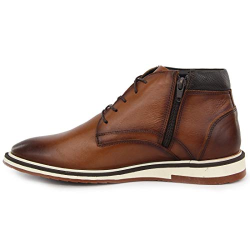 Oxford Cano Alto Esporte Fino Polo City Alpha em Couro Nobre 145 café shisk 13 (39, 145 cafe)
