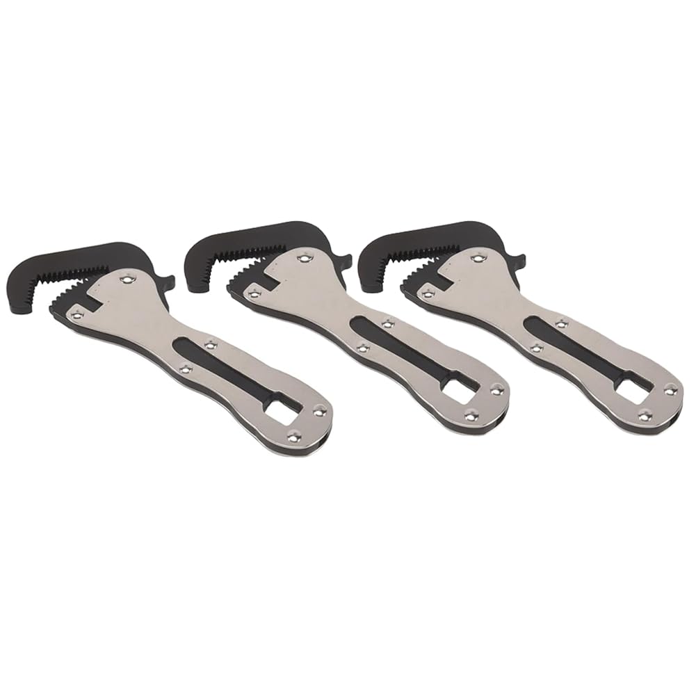 Udsknv[Ksl As Shown Stubby Pipe Vise Wrench Adjusting Wrench Tool 2 In 1 Mini Vise Wrench For Tight Spaces, Built In 1/4 Inch Drive