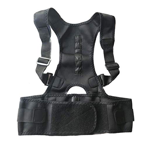 Unisex Corset Body Shaper Adults Students Black Posture Corrector Support Back Shoulder Brace Belts