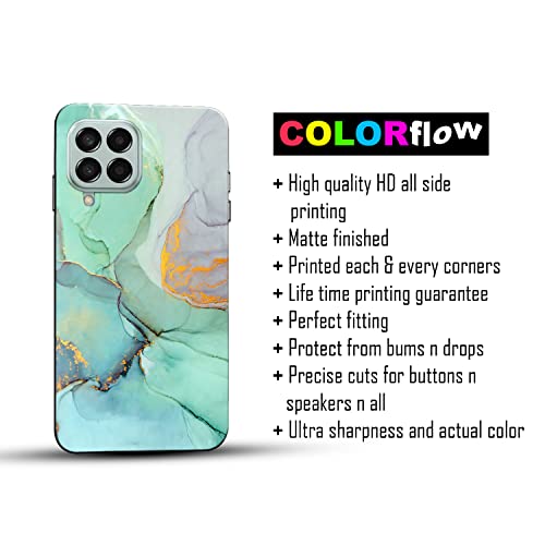 Image of COLORflow Back Cover Compatible with Samsung Galaxy M12 / A12 / F12 | Beautiful Green Marble | Designer Printed Hard CASE Bumper Back Cover Compatible with Samsung M12 / A12 / F12