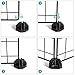 SONGMICS 5-Tier Shoe Rack, Space-Saving 15-Pair Metal Shoe Organizer Units, Modular Cube Storage, Ideal for Entryway Hallway Bathroom Living Room, 35.8 L x 14.2 W x 28 H Inches, Black ULPI44HS