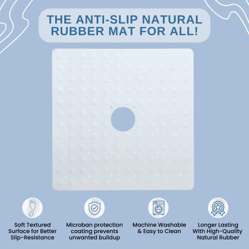 Slipx Solutions 06301-1 Microban-Infused Rubber Shower Mat thumb #2