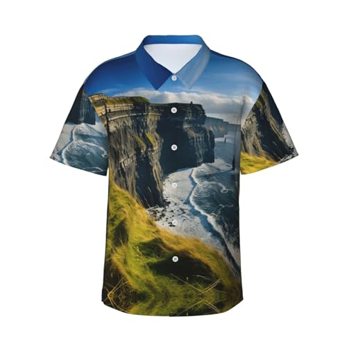 Chemise hawaïenne décontractée pour homme idéale pour vacances d'été et plage