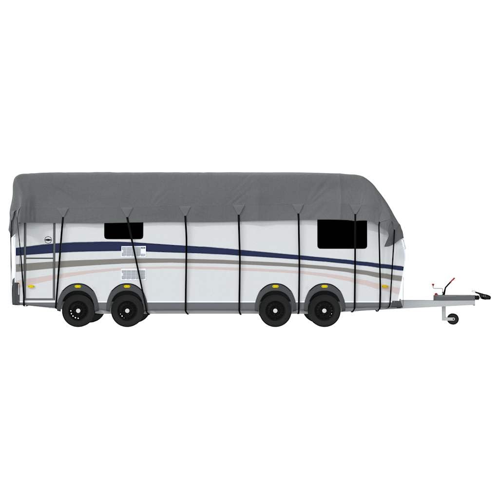 Wohnwagen-Dachabdeckung, grau, 900 x 300 cm, Vliesstoff, Schutzplane für Wohnwagen, Fahrzeugabdeckung für den Außenbereich