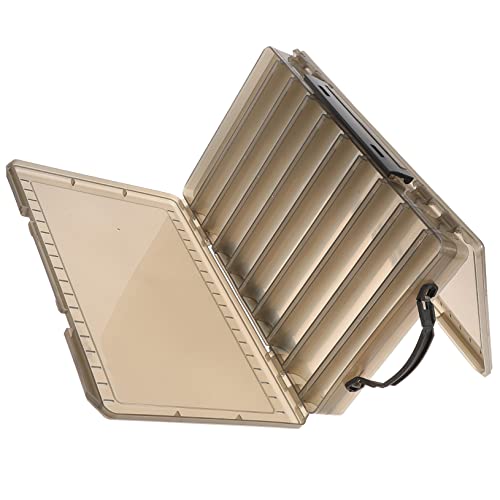 ibasenice Portable Fishing Organizer Dual Sided Lure Storage Container with Drain Lightweight and Durable for Fishing Supplies for Outdoor Fishing