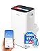 MIDEA Climatiseur Mobile Silencieux 12000 BTU avec Évacuation - Chauffage et Climatisation Portable Prêt à Poser 3500W - Clim Réversible Split Mobile - Kit de Fenêtre, App Control et Pompe a Chaleur