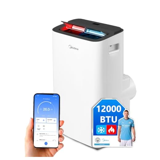 MIDEA Pingüino Aire Acondicionado Portátil Frío y Calor 3000 Frigorías / 12000 BTU - Climatizador silencioso con bomba calor 3500 W Air conditioner 4 modalidades con kit de ventana y control remoto