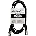 ChromaCast 2 Pack XLR Microphone Cable for Speaker or PA System, All Copper Conductors, 6MM PVC Jacket, 10 Foot, Black