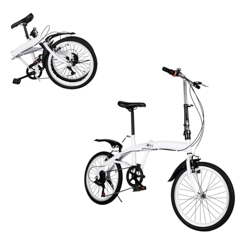 AOOUNGM 20 Zoll Faltrad 6 Gang Klapprad Erwachsene City-Faltrad für...