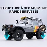 Eazyrc crawler 1/10 Toyota LC80 4x4 deux vitesses en kit photo 5
