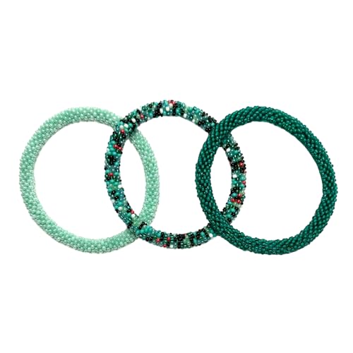 Humble Hilo Handmade Glass Bead Bracelet Artisinal Chunky Statement Jewelry Accessories for Women