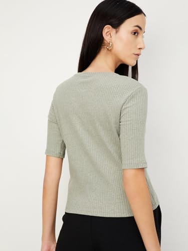 Image of Max Plus Size Women Ribbed T-Shirt