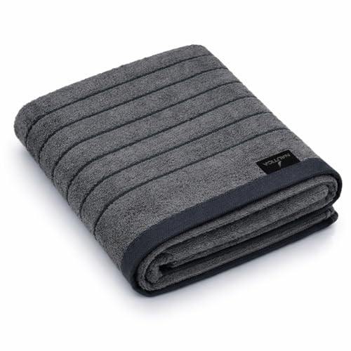 Image of NAUTICA Quick Dry Towel -1pc Bath Towel (ridgeport) | 500 GSM l 30 x 60 inch | Quick Dry Large Pool & Travel Towel | Grey