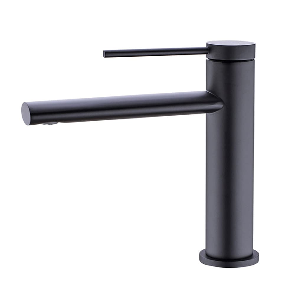 Mitigeur de salle de bain laiton noir anti-calcaire pour remplacer un vieux robinet fuyant