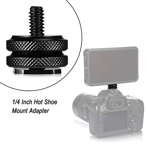 8 Pieces 1/4 Inch Cold Shoe Mount Adapter And Hot Shoe Flash Stand Adapter Kit For Dslr Camera Rig, Camera Flash Shoe Mounts For Tripod #TOP1