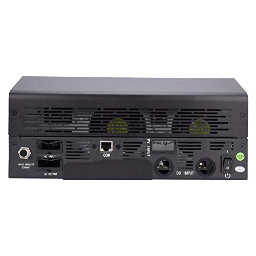 Multi-Function Hybrid Inverter, MPS-5K 5KVA 4000W Photovoltaic Solar Hybrid Pure Sine Wave Inverter Battery Charger off-grid Power Converter Power Supply Inverter with 60A 48V MPPT Controller for Home