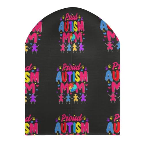 Autistic Autism Awareness Day Month 2023 Kids Beanie Hat for for Girls Boys Children Cap Winter Knitted Chemo Cancer Headwear Accessories Gifts Decoration Black3