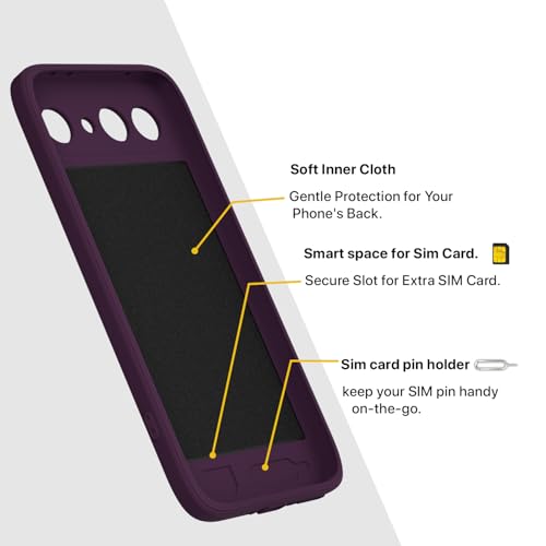 Image of Pikkme Back Cover for Vivo X300 FE 5G Soft Matte Silicone Mag-Safe Design (Mag-Safe Not Support) Camera Protection | Slim Fit Bumper Cover (Purple)