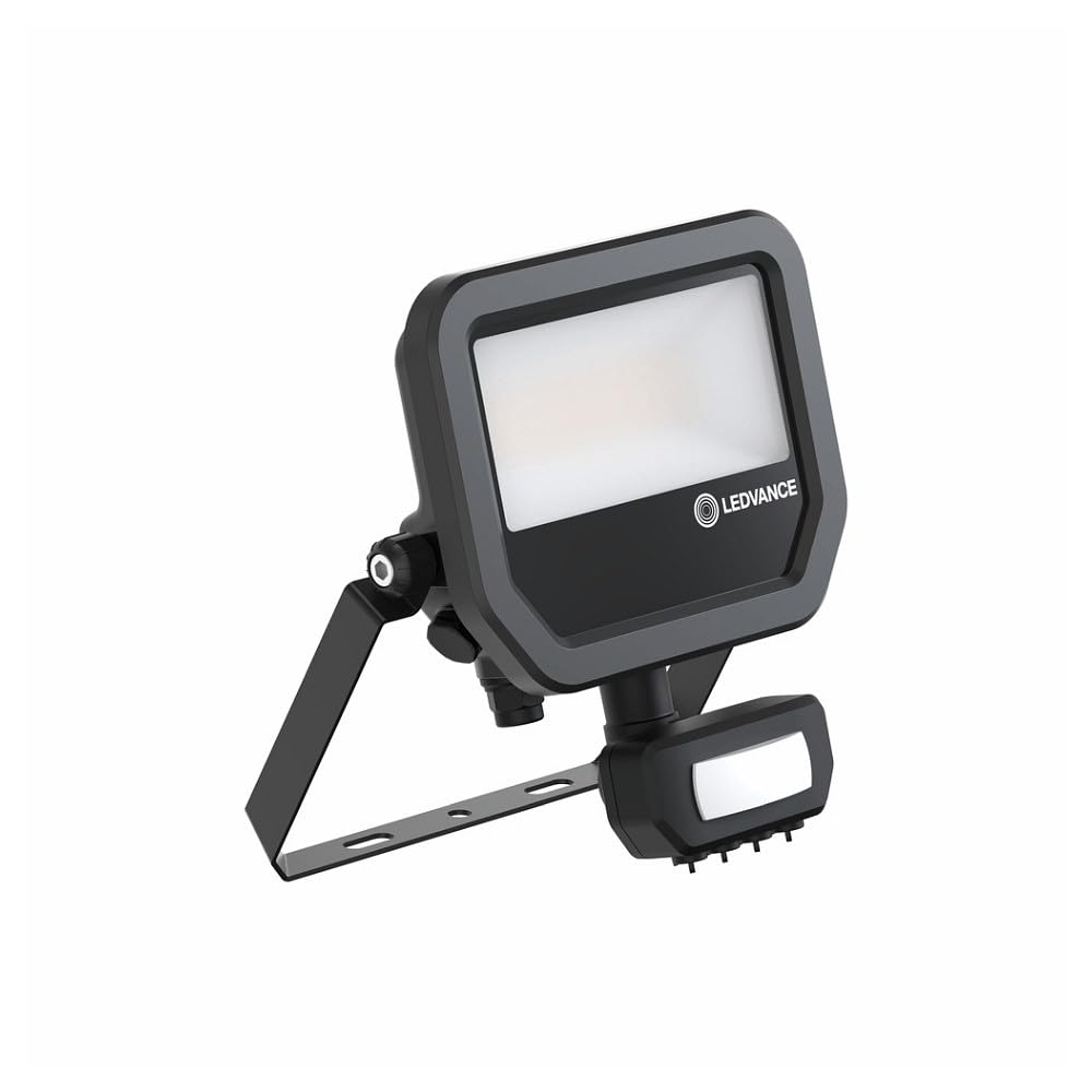 Ledvance 309526 Led Floodlight 17W 4000K With Pir SensorBlack from B&Q