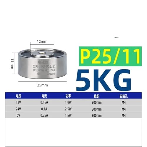 Électroaimants de levage P25/11 dans les lignes de tri et robotique 12V - 4