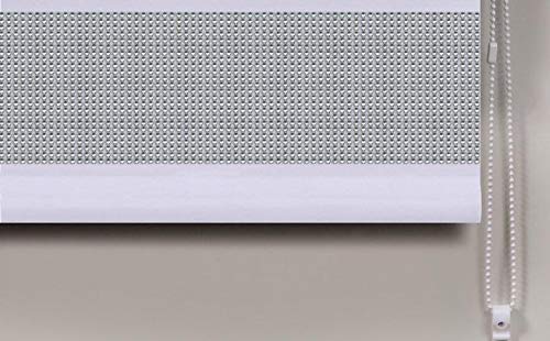 Sparkly Bling Glitz DIAMANTE Trim Roller Blinds WHITE 120cm width x 160cm drop