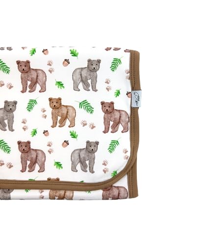 Premium Viscose derived from Bamboo Burp Cloth, Burping Cloth/Washcloth/Towel, Super Soft & Absorbent Baby Essential - The Grizzlies3