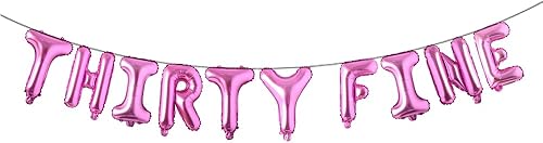 Miniatura 9 de Cartel de 30 globos finos para fiesta de cumpleaños de 30 años para hombres y mujeres, decoración de fiesta de cumpleaños de 30 años, decoración de
