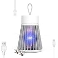 Bug Zapper, Rechargeable Mosquito Zapper with UV Light, Hanging Portable Electric Insect Trap, USB Powered Fly Killer for Indoor Outdoor Use, Bedroom, Kitchen, Patio, Camping