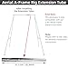 PRIOR FITNESS Aerial A-Frame Rig Extension Tube (Only 1pc/ Single Pack), Sturdy Extension Pole for 730kgs Capacity Aerial Yoga Stand & A-Frame, Compatible with Adjustable 5-11ft Hammock/Silk/Hoop Rig