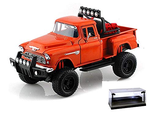 Auto a Escala 1:24 Chevy 5100 1955 Naranja